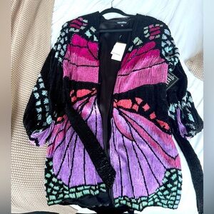 NWT Retrofete Gabrielle Butterfly dress XS